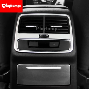 Auto Aizmugurējā gaisa kondicionēšanas ventilācijas dekoratīvu rāmīti gaisa izvads apdares uzlīmes, Pārsegi, Audi A4, B9 2017