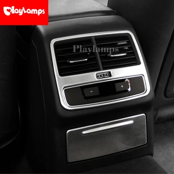 Auto Aizmugurējā gaisa kondicionēšanas ventilācijas dekoratīvu rāmīti gaisa izvads apdares uzlīmes, Pārsegi, Audi A4, B9 2017