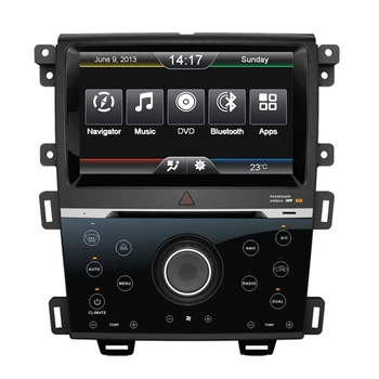 Auto Audio FORD EDGE 2013. -.GADAM (MANUĀLAIS GAISA VERSIJA) auto dvd gps atskaņotājs, navigācijas vienības vadītājs ierīces BT Bezmaksas Kameru Bezmaksas Kartes