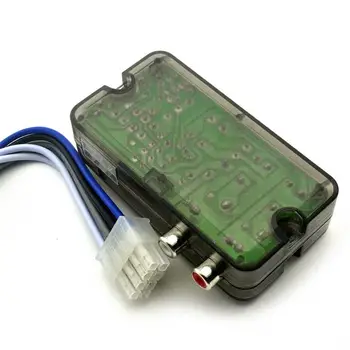 Auto Auto Audio Converter Stereo Pārveidotājs 12V Adapteris Augsta uz Zemu Frekvenču Skaļruņu Līnijas Līmenī, Auto piederumi