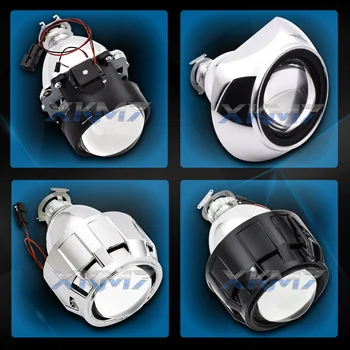 Auto Automobiļiem Lēcas Projektoru, Lukturu Regulēšana H4, H7 Mini Bi-xenon Lēcu 2.5 Automašīnu Apgaismojums Piederumi Pārbūvēt Izmantot H1 HID Lampas