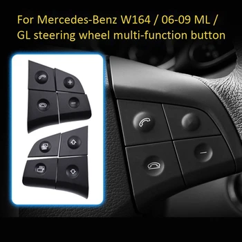 Auto Daudzfunkciju Audio Stūre Pogu Mercedes-Benz W164 GL ML 2006. līdz 2009. gadam Melns