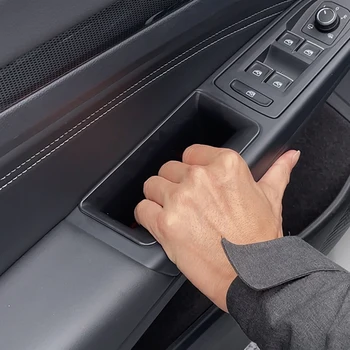 Auto Durvis, roku Balsts, Uzglabāšanas Mucu Durvju Rokturi Trauka Turētājs Box VW Golf 8 MK8 Piederumi 2020 2021