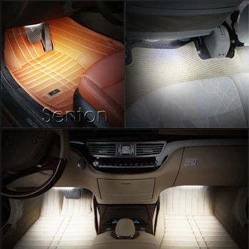 Auto Interjera Neona Lampas Android, iOS APP Kontroles Priekš Mazda 3 6 CX-5 CX-7 Audi A5 TT A1 A4 B6, B8 B7 A3 A6 C5 C6 Q5 Piederumi