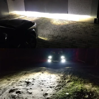 Auto LED Objektīvs Miglas lukturi Ford Mustang 2016 2017 Priekšējais Bamperis Miglas Lukturi Dienas Gaismas lukturi, 12V