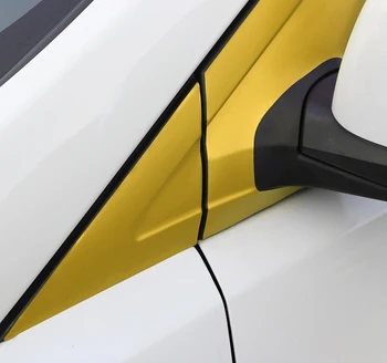 Auto Loga Rāmja ABC Pīlārs Apdares Oglekļa Šķiedras Aizsardzības Plēves Decal Uzlīmes Car Styling Par Hyundai Solaris Verna Piederumi