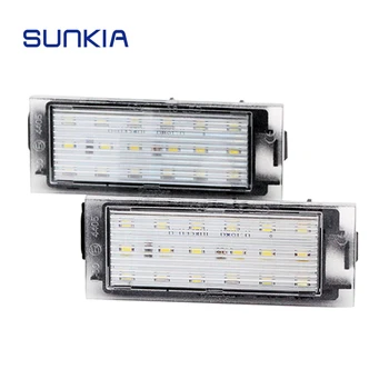 Auto Piederumi SUNKIA 2gab/set LED Licences Numura zīme 18# Augstas Kvalitātes SMD LED Nissan Interstar/NV400 Opel Movano