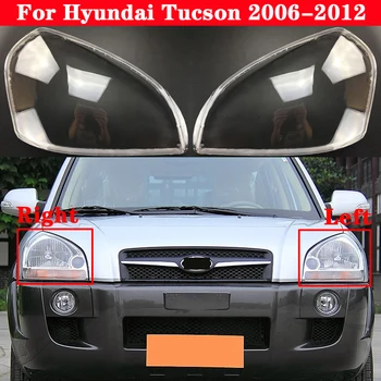 Auto Priekšējo Lukturu Vāks Hyundai Tucson 2006-2012 Auto Lukturis Abažūrs Lampcover Galvas Lampas gaismas stikla Objektīva Korpusa Vāciņi