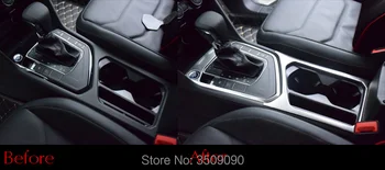 Auto Pārnesumu Pārslēgšanas Kārba Paneļa Aptver Uzlīmes Apdares Līstes Rotāt Aizsardzības Stils VW Tiguan 5N 2016-2019 MK2