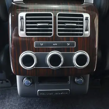 Auto Stils Aizmugurē, Alumīnija Sakausējumu Gaisa Kondicionieris Slēdzis Audio Apli Apdares Land Rover Range Rover Vogue L405-2017 (Sudraba)