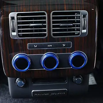 Auto Stils Aizmugurē, Alumīnija Sakausējumu Gaisa Kondicionieris Slēdzis Audio Apli Apdares Land Rover Range Rover Vogue L405-2017 (Sudraba)