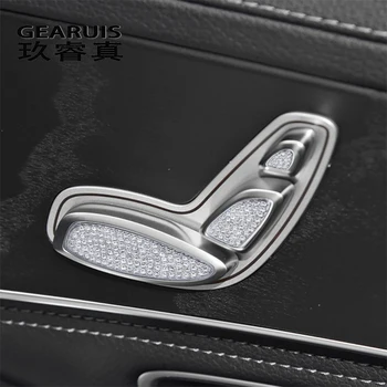 Auto Stils Durvju Celšanas Skrūvju Apļa Apdare Uzlīmes Mercedes Benz C W205 GLC X253 Klase dimanta Durvju Pin Gredzenu Uzlīmes