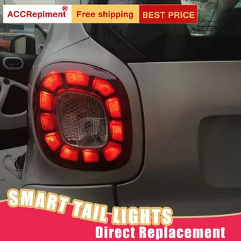 Auto Stils LED lukturu Benz Smart Aizmugurējie Lukturi 2016-2019 Gudrai Aizmugurējās Gaismas, dienas gaitas lukturi+Pagrieziena Signāla+Bremzi+Reverse LED gaismas