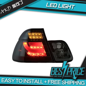 Auto Stils LED lukturu par 3. sērijas E46 Aizmugurējie Lukturi 2001-2004 par E46 Aizmugurējās Gaismas, dienas gaitas lukturi+Pagrieziena Signāla+Bremzi+Reverse LED gaismas