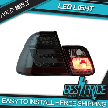 Auto Stils LED lukturu par 3. sērijas E46 Aizmugurējie Lukturi 2001-2004 par E46 Aizmugurējās Gaismas, dienas gaitas lukturi+Pagrieziena Signāla+Bremzi+Reverse LED gaismas
