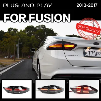 Auto Stils astes gaismas Ford mondeo kodolsintēzes 2013-2016 2017-2018 aizmugurējos lukturus, aizmugures lukturi LED Signāla atpakaļgaitas autostāvvieta gaismas