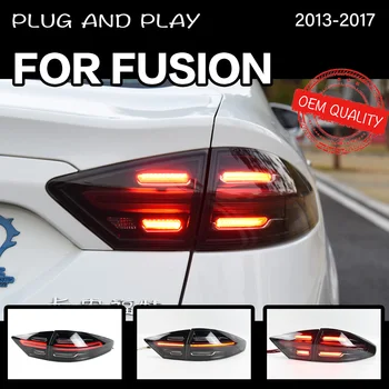Auto Stils astes gaismas Ford mondeo kodolsintēzes 2013-2016 2017-2018 aizmugurējos lukturus, aizmugures lukturi LED Signāla atpakaļgaitas autostāvvieta gaismas