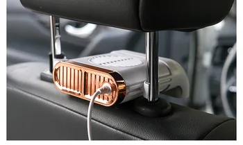 Auto Sēdeklis Dzesēšanas Atpakaļ Fan 3-Speed Koncentrēta Vēja Klusums Gale Dzesēšanas ABS Mini Auto aizmugures sēdekļa Gaisa Ventilācijas USB Dzesēšanas Ventilatoru TXTB1