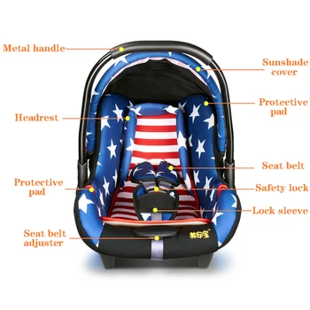 Auto Sēdeklītis Baby Bassinets Zīdaiņu Pārvadātājs, Bērnu Auto Sēdeklīši Jaundzimušā Bērna Šūpuļa Daudzfunkcionāls Zīdaiņu Auto Sēdeklis Baby Comfort Pārvadātājs