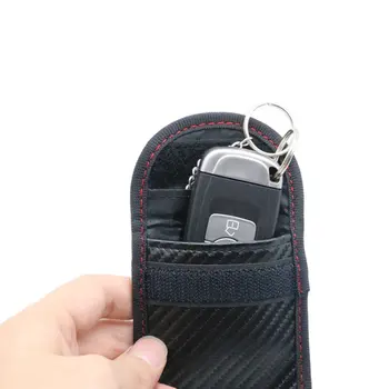 Auto Taustiņu Signāla Bloķētājs Faradeja Soma Keyless Fob RFID Pretbloķēšanas Maisiņš Gadījumā