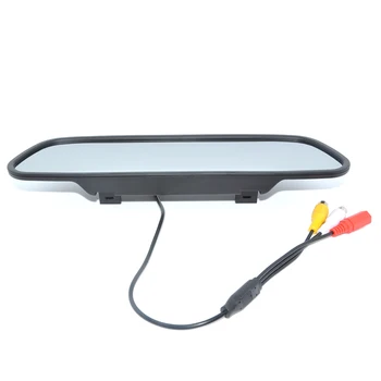 Auto ccd Video Auto Novietošanas Monitors, LED nakts Atpakaļgaitas CCD Auto Atpakaļskata Kamera Ar 4.3 collu Automašīnu Atpakaļskata Spogulis Monitors