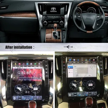 Auto multimedia Player Toyota Alphard AH30. gadam - 2019 Radio Android Audio GPS Galvas Vienības Kasešu Diktofonu, Stereo autoradio