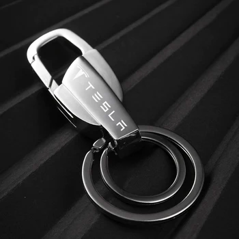 Auto piederumi tesla modelis 3 modelis Y S X jaunas automašīnas jostas sprādzes sakausējuma metāla keychain atslēgu gredzens