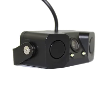 Auto rezerves atpakaļskata kamera Nakts Redzamības kamera uzrauga 2LED Auto Atpakaļskata Kamera ar Radaru Novietošanas Sensors камера заднего вида