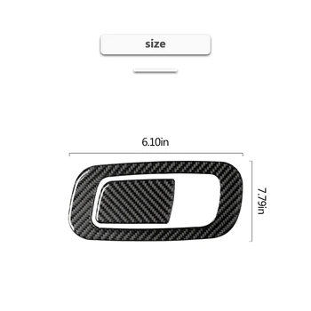Auto stils Oglekļa Šķiedras 3D Uzlīmes no Auto interjers, Auto Centrs konsoles uzglabāšanas kaste switch Cover for Honda Civic 10. 2016-2019