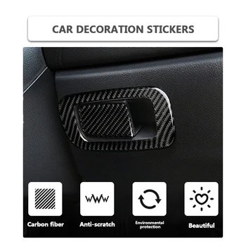 Auto stils Oglekļa Šķiedras 3D Uzlīmes no Auto interjers, Auto Centrs konsoles uzglabāšanas kaste switch Cover for Honda Civic 10. 2016-2019