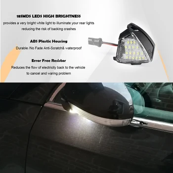 Auto sānskata Spoguļi LED Peļķe Gaismas VW EOS Pre-Facelift Trušu Golfa laukums 5/6 Variants GTI MK5 Golf R32 R36 Jetta Passat CC Touran