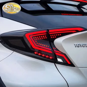 Automašīnas LED Aizmugurējie Gaismas Taillight Toyota C-HR CHR 2016 - 2019 Aizmugures Gaitas Gaismas + Bremzi + Reverse Lampas + Dinamiskā Pagriezienu Signālu