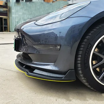 Automašīnas Priekšējā Bufera Lūpu Sadalītāja Lūpu Ķermeņa Komplekta Spoilers Difuzoru, Lai tesla model 3 2017-2020 modeļa auto piederumi