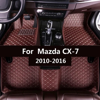 Automašīnas grīdas paklāji Mazda CX-7 2010 2011 2012 2013 2016 Pasūtījuma auto pēdu Spilventiņi auto paklāju segums