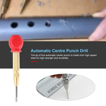 Automātiskā Centrs Pin Hole Punch Koka Nospiediet Bedri Marķieri Kokapstrādes Instrumentu Pavasara Ielādes Marķējums Sākot Caurumi Rīks