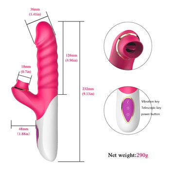 Automātiskā Thrusting G Spot Vibrators, Dildo Seksa Rotaļlieta Sievietēm Sūcējs Vibrators Klitora Stimulators Maksts Massager Pieaugušo Seksa Rotaļlietas