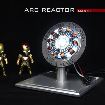 Avenger 1:1 Mērogā, Loka Reaktora Serdes Tonijs Stārks Sirds Modelis Ar Led Gaismas Attēls Dāvanu DIY Nepieciešams Apkopot MK1 Reaktora