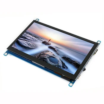 Aveņu Pi 4B 7 collu touch screen aveņu 1024x600 IPS LCD Capacitive Touch Ekrāns, Atbalsta Dažādas Sistēmas Multi Mini-Datoriem