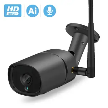 BESDER H. 265 1080P Wifi IP Kameras Ai Atklāšanas TF Slots Āra 2MP Bezvadu Kamera, Audio Krāsa Nakts Redzamības Drošības CCTV Kameras