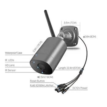 BESDER H. 265 iCSee IP 5MP Kamera, WiFi, divvirzienu Audio Vandal-proof Āra Drošības Kameru P2P Kustības Atklātu Bezvadu Kamera ONVIF