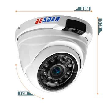BESDER Vandal-proof Iekštelpu Āra Dome Kamera IP Platleņķa Ūdensizturīgs IP Kamera, 1080P, 720P, 960P IS Drošības Nakts Mājas Kamera