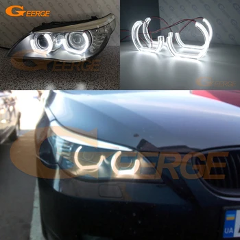 BMW E60 E61 LCI 550i 545i 530i 528i 535i XI M5 2008. līdz 2010. gadam Ksenona lukturu Ultra spilgti DTM M4 Stils led Angel Eyes halo gredzeni