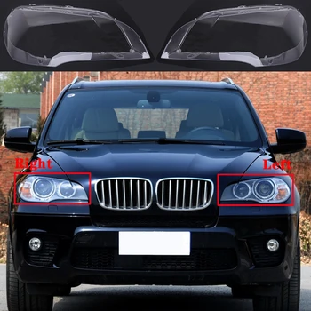 BMW X5 E70 2007. - 2013. gadam xDrive 30i 35i 40i 48i 50i 35d 40d Auto Priekšējo Lukturu Vāks Lampcover stikla Objektīva Korpusa 63117288995