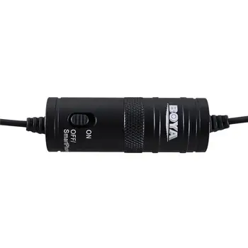 BOYA AR-M1 Profesionālo Mikrofonu 6M Lavalier Stereo Audio Ieraksti Interviju Clip Mic iphone, Samsung, Nikon, Canon DSLR Pr