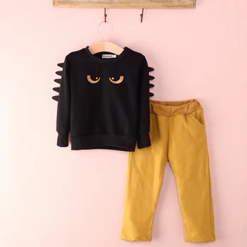 Baby Boy Toddler Monster Apģērbs Ar Garām Piedurknēm Džemperis Top+Bikses Apģērbu Komplekti