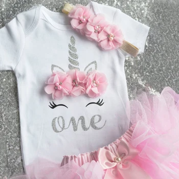 Baby Girl Apģērbu 1. Dzimšanas dienas Kūka Sagraut Apģērbs, Zīdaiņu Apģērba Komplektus Romper+Tutu Svārki+Ziedu Klp Jaundzimušo Bērnu Kostīmi