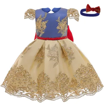 Baby Girl Dress Meitenēm Zīdaiņu Mežģīnes Kristību Tērpu Elegantu Birthday Party Saģērbt Meitene Kleita Baby Girl Ziemassvētku Drēbes