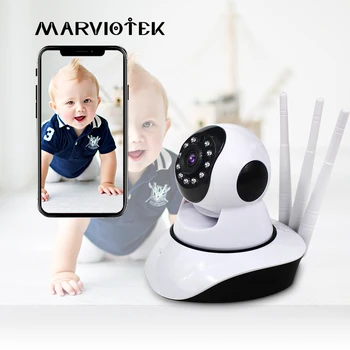 Baby Monitor bezvadu IP Kamera, wifi home security Video Radio Aukle Cam Baby Kamerām, divu ceļu audio nakts Redzamības p2p baby phone Wifi