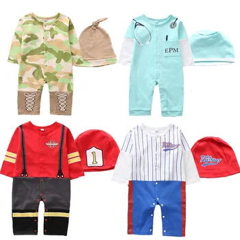 Baby Zēni Meitenes Drēbes, Ziemas, Rudens Garām Piedurknēm Tīras Kokvilnas Apģērbs Kombinezonus & Klp Karikatūra Modelis Jumpsuits Bebe Drēbes