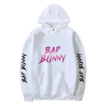 Bad Bunny zēnu/meiteņu Hoodies sporta Krekli Vīriešu/Sieviešu streetwear Ikdienas pelēkā vārna Rudens Ziemas Harajuku Treniņtērpi Jaka Lielgabarīta